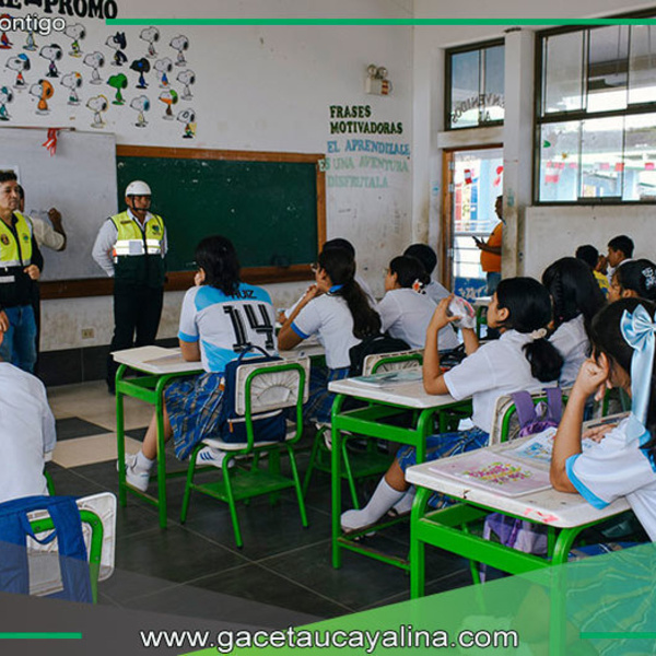 Municipalidad refuerza cultura vial con charlas en secundaria en Contamana