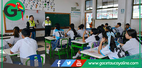 Municipalidad refuerza cultura vial con charlas en secundaria en Contamana