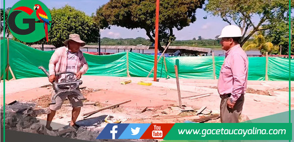 Contamana moderniza su plaza central con imagen de San Francisco