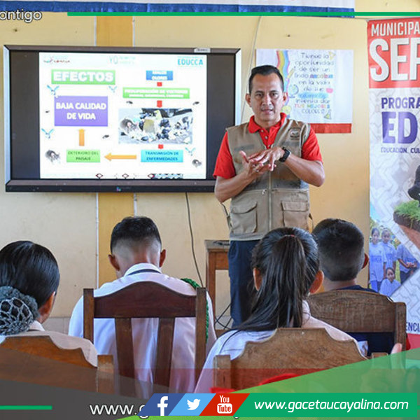 Escolares de Sepahua impulsan conciencia ambiental desde sus aulas