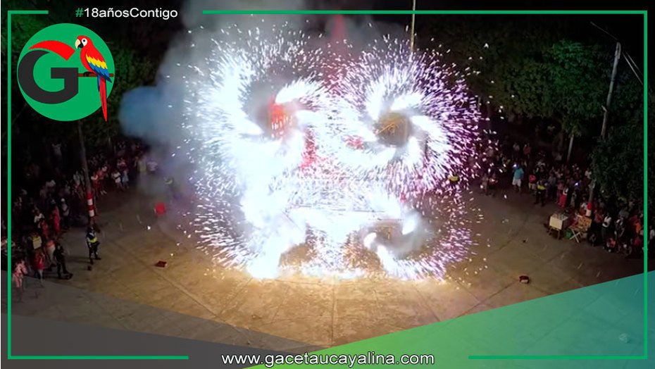 Contamana culmina Fiestas Patrias con fuegos artificiales y alegría