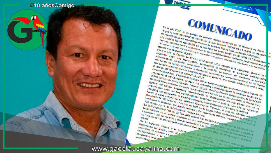 Luis Arechaga defiende legalidad de obras y su gestión municipal en Tahuanía