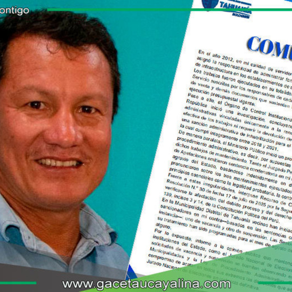 Luis Arechaga defiende legalidad de obras y su gestión municipal en Tahuanía