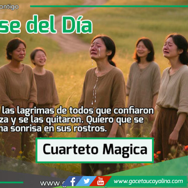 "Quiero Borrar las lagrimas de todos que confiaron en la esperanza y se las quitaron. Quiero que se queden con una sonrisa en sus rostros."