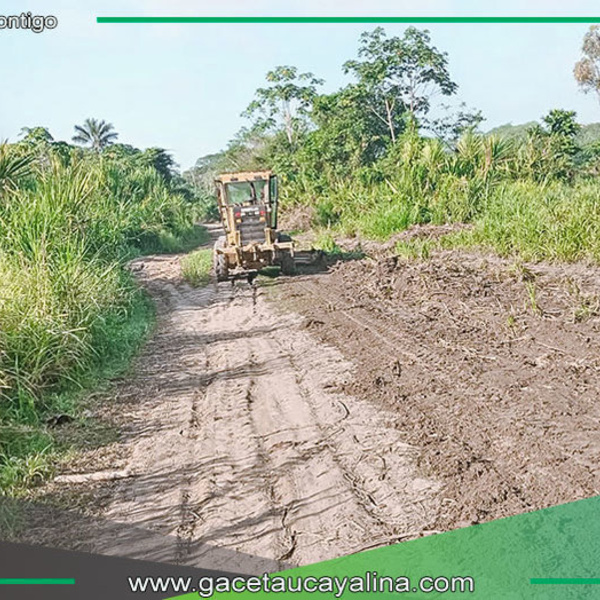 Municipalidad mejora carretera Tipishca beneficiando cinco sectores rurales