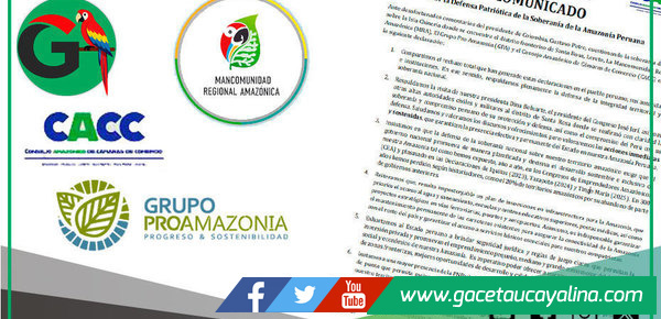 Entidades amazónicas rechazan a Petro y defienden soberanía peruana