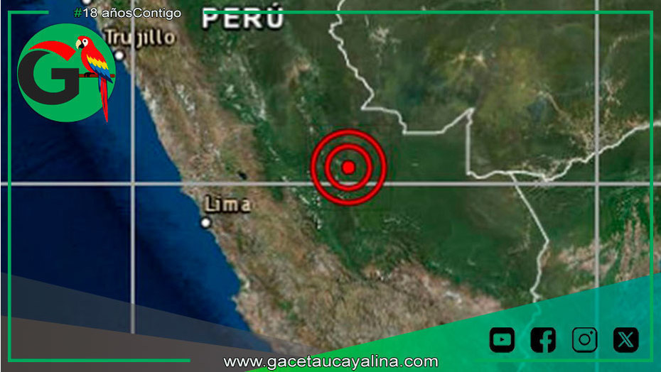 Sismo leve de 3.9 en Ucayali sin daños reportados