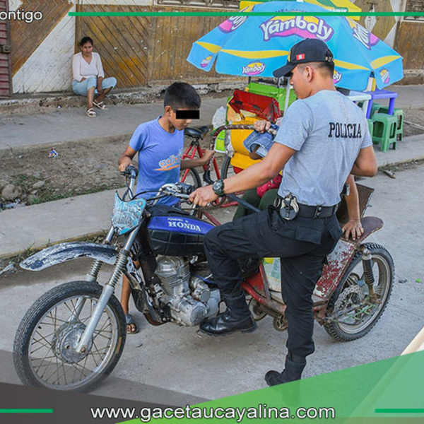 Sepahua refuerza controles para evitar menores conduciendo vehículos motorizados