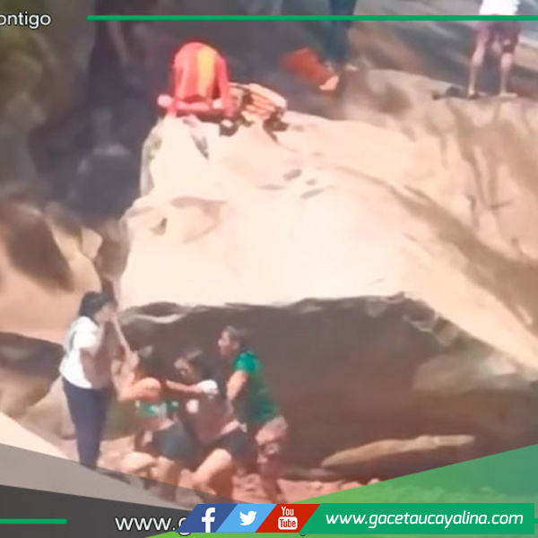 Deslizamiento de rocas causa tragedia en el Velo de la Novia en Padre Abad