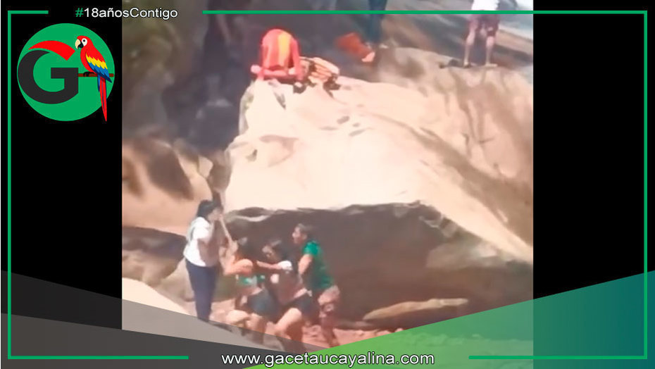 Deslizamiento de rocas causa tragedia en el Velo de la Novia en Padre Abad