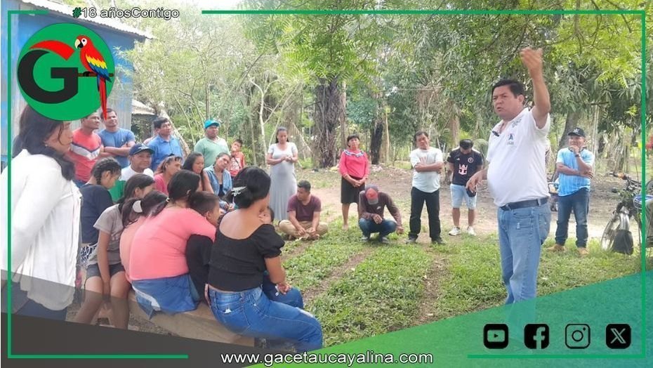 Edwin Miranda recibió respaldo Shipibo de Santa Clara en Yarinacocha