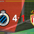 Club Brugge goleó 4-1 al Mónaco en la Champions League