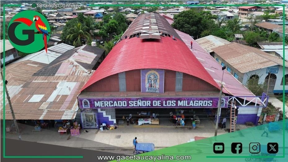 Refacción del mercado en Contamana registra treinta por ciento avance