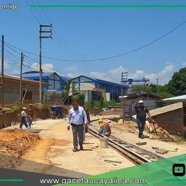 Obras viales en Contamana alcanzan noventa por ciento de avance