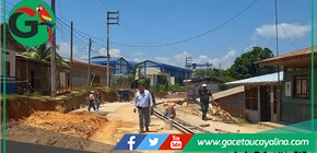 Obras viales en Contamana alcanzan noventa por ciento de avance