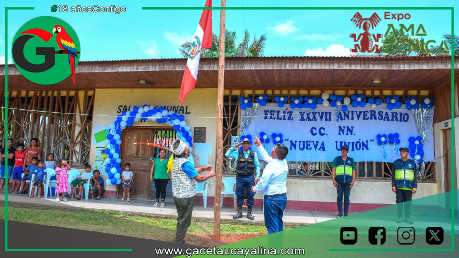 Sepahua impulsa desarrollo en aniversario de comunidad Nueva Unión
