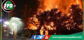 Banderazo de Universidad de Chile ocasiona incendio previo al duelo ante Alianza