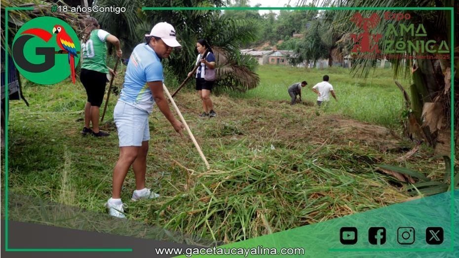 Vecinos y municipalidad recuperan laguna Maracaná con trabajo conjunto en Contamana