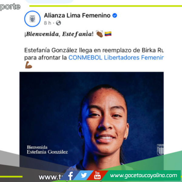 Estefanía González se une a Alianza Lima para Libertadores femenina