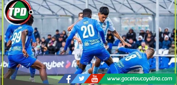 Joao Grimaldo anota el gol del triunfo para el Riga FC en Letonia