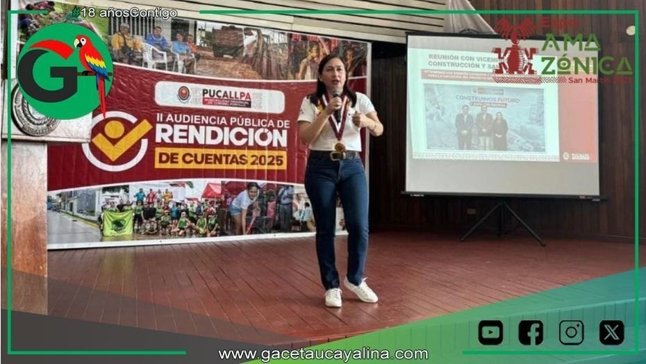 Gestión municipal presenta logros en infraestructura, salud y seguridad en Pucallpa