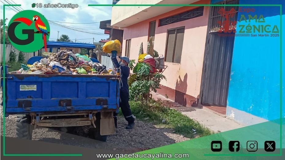 Sepahua fortalece limpieza pública con recolección de residuos sólidos
