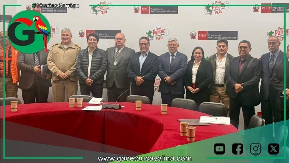 PCM lidera mesa técnica para proteger el meandro de Parahuashá Pucallpa