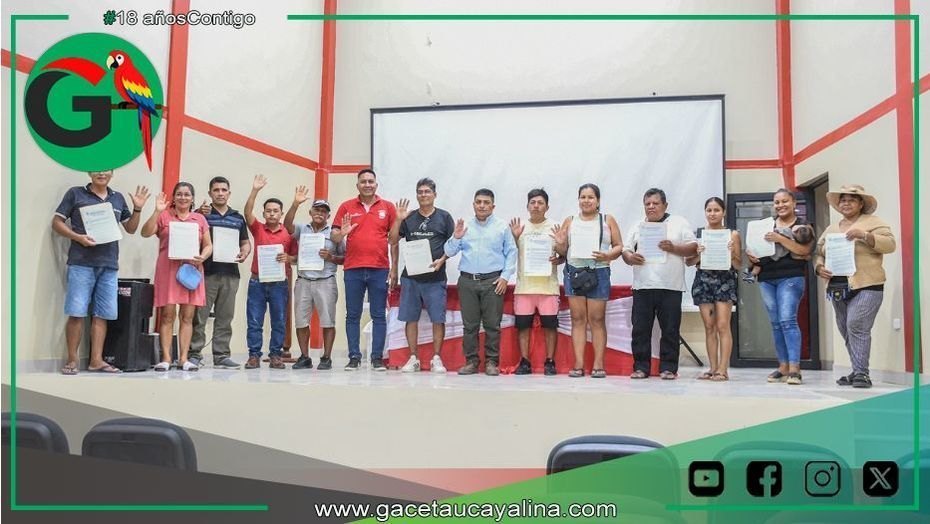 Sepahua entrega Resoluciones AREL a 13 piscicultores locales