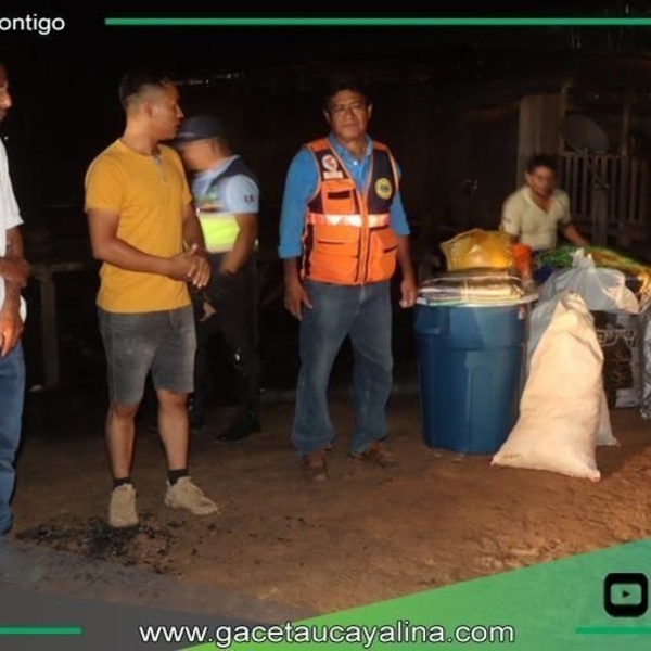 Defensa Civil brinda ayuda inmediata a familias tras incendio en Contamana