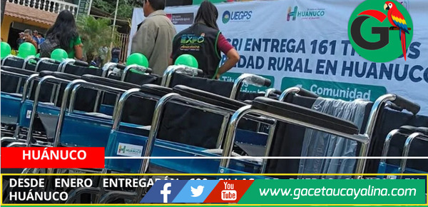 Desde enero entregarán 600 sillas de ruedas clínicas en Huánuco