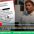 Redes toman con humor parrillada para acusado por muerte de ciudadano brasileño