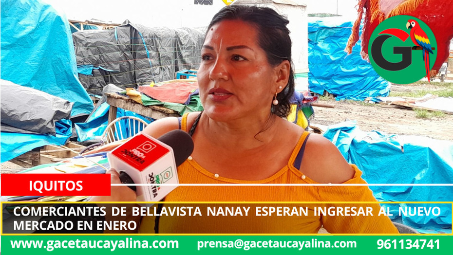 Comerciantes de Bellavista Nanay esperan ingresar al nuevo mercado en enero