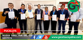 Nueva directiva del Colegio de Periodistas de Ucayali asume gestión