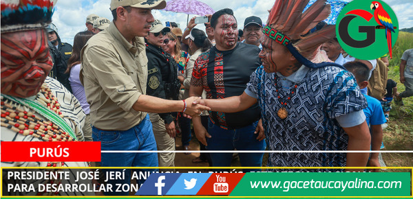 Presidente José Jerí anuncia en Purús estrategia nacional para desarrollar zonas fronterizas