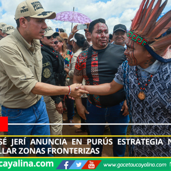Presidente José Jerí anuncia en Purús estrategia nacional para desarrollar zonas fronterizas