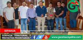 Gerencia Territorial y municipio de Sepahua coordinan proyectos prioritarios para desarrollo distrital sostenible