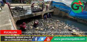 Trabajos municipales protegen viviendas durante temporada de lluvias en Pucallpa