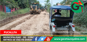 Municipalidad de Coronel Portillo mantiene quinientos metros de vías en Shirambari