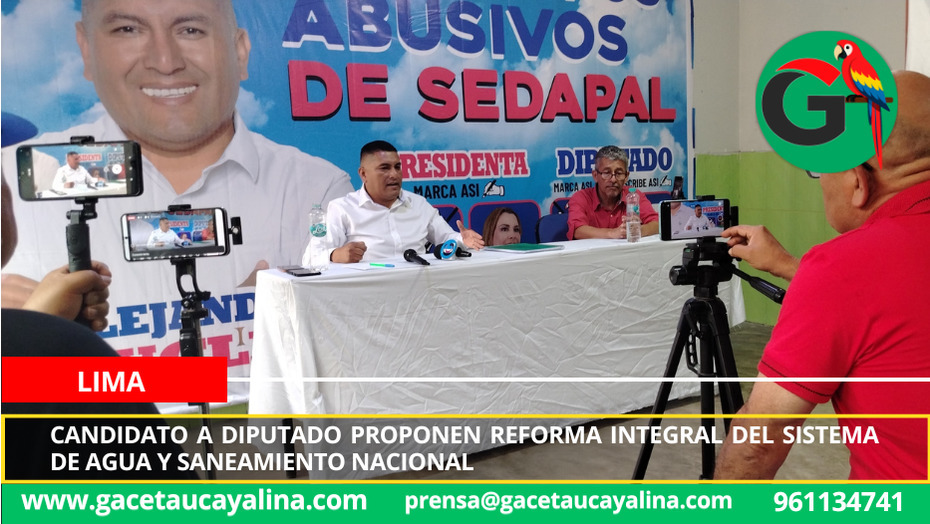 Candidato a Diputado proponen reforma integral del sistema de agua y saneamiento nacional
