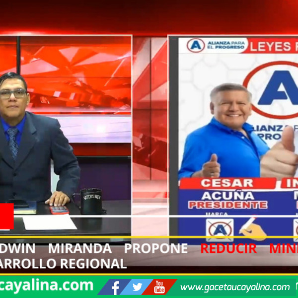 Candidato Edwin Miranda propone reducir ministerios para impulsar desarrollo regional