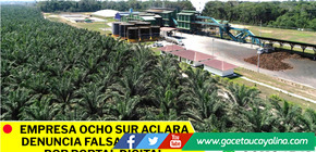 Ocho Sur desmiente información sobre presunto desalojo de terreno en Ucayali