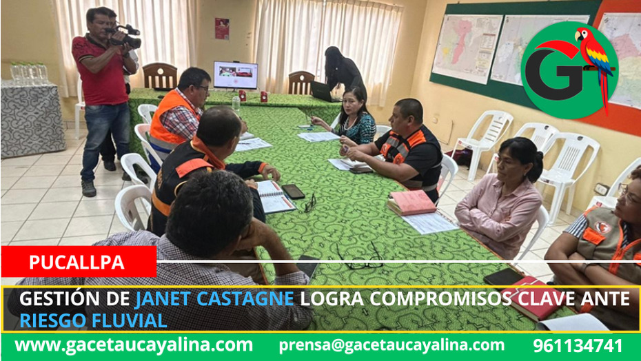 Gestión de Janet Castagne logra compromisos clave ante riesgo fluvial