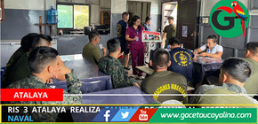 RIS 3 Atalaya realiza tamizaje de salud al personal naval