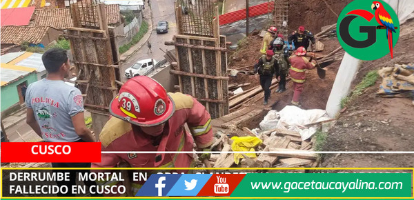 Derrumbe mortal en obra clandestina deja un trabajador fallecido en Cusco