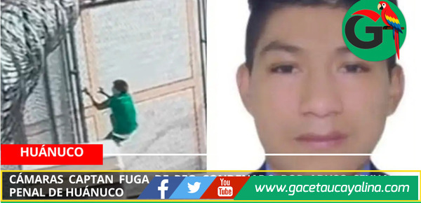 Cámaras captan fuga de reo condenado por abuso sexual en penal de Huánuco