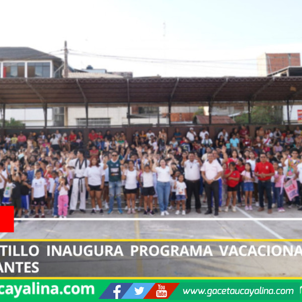 Coronel Portillo inaugura programa vacacional con más de 1200 participantes