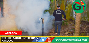 Red de Salud intensifica fumigación contra dengue en Atalaya