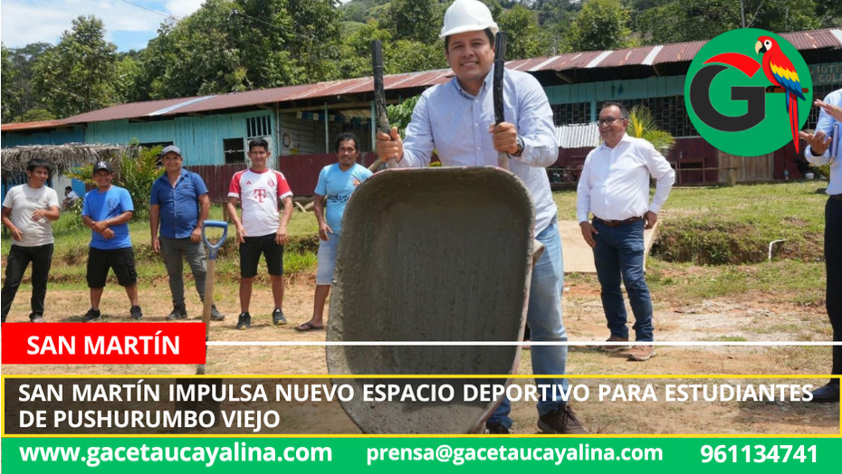 San Martín impulsa nuevo espacio deportivo para estudiantes de Pushurumbo Viejo