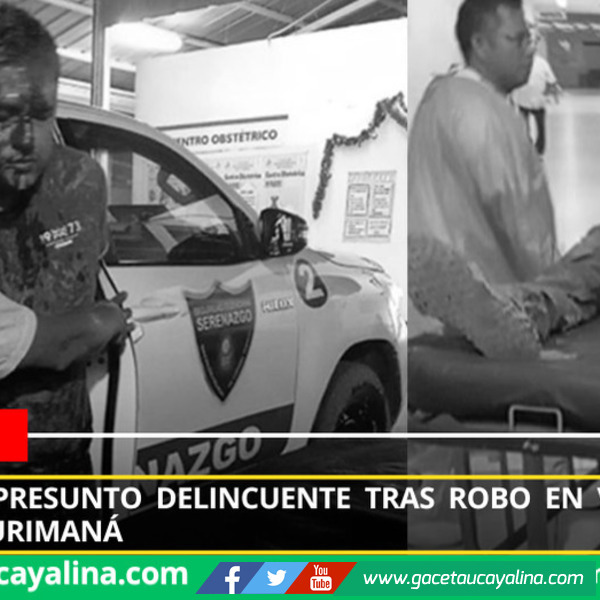 Capturan a presunto delincuente tras robo en vivienda del alcalde de Curimaná