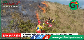 San Martín enfrenta alto riesgo de incendios forestales, advierten autoridades